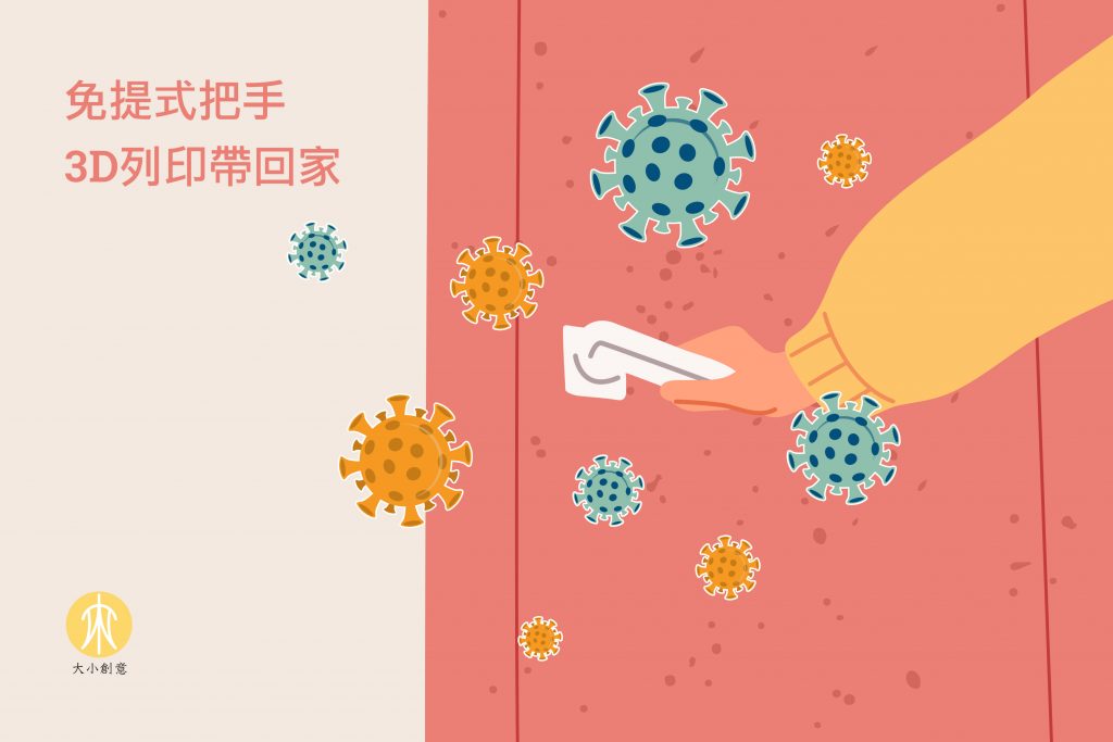 免提式把手 3D列印帶回家