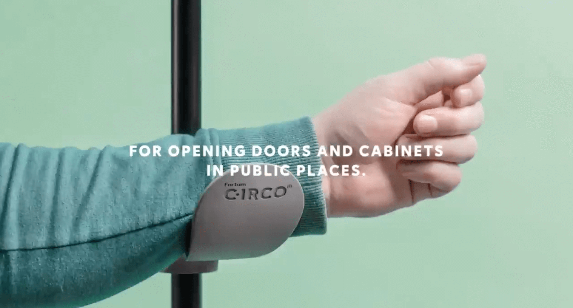 Finnish grocery stores using new handles for forearm to avoid COVID-19